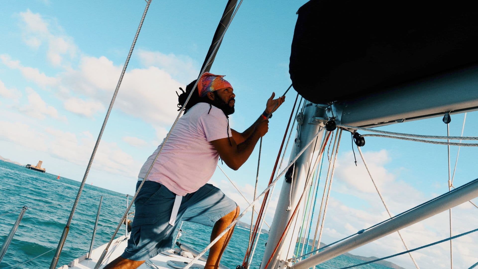 Night sailing on an advanced course